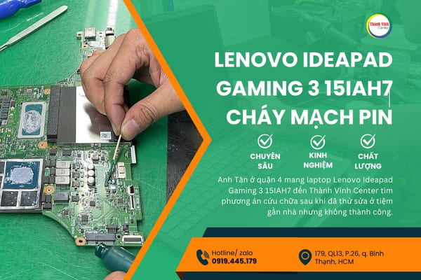 Vì sao nên chọn nơi uy tín để sửa laptop Lenovo Ideapad Gaming 3 15IAH7?