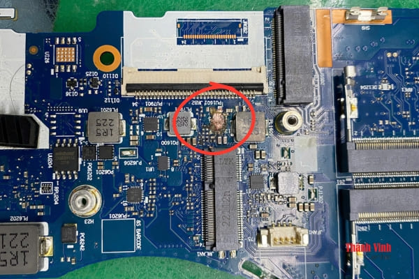 Sửa main laptop Lenovo Legion 5 15IAH7 vô nước mất nguồn