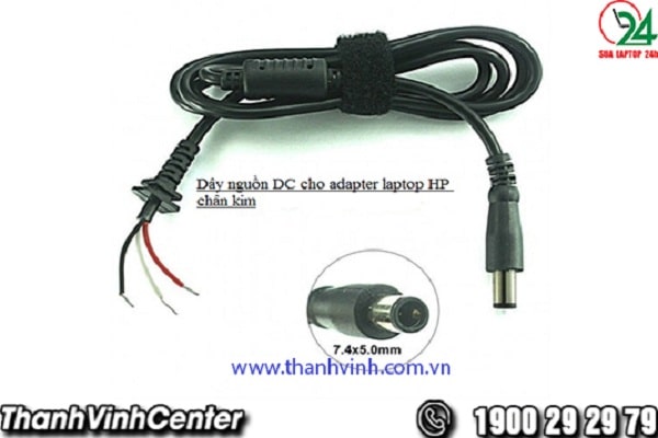 Dây nguồn DC cho adapter laptop HP chân kim
