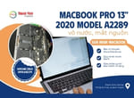 Cứu Macbook Pro 13 inch 2020 model A2289 vô nước, sửa main Macbook chuyên nghiệp