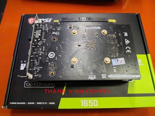 CARD MÀN HÌNH NVIDIA GeForce® GTX 1650 D6 VENTUS XS OCV3, NGUYÊN TEM FULL BOX (4GB/GDDR6/128BIT)