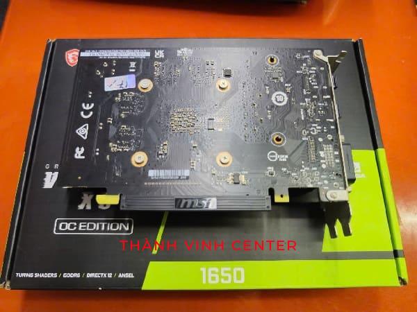 CARD MÀN HÌNH NVIDIA GeForce® GTX 1650 D6 VENTUS XS OCV3, NGUYÊN TEM FULL BOX (4GB/GDDR6/128BIT)