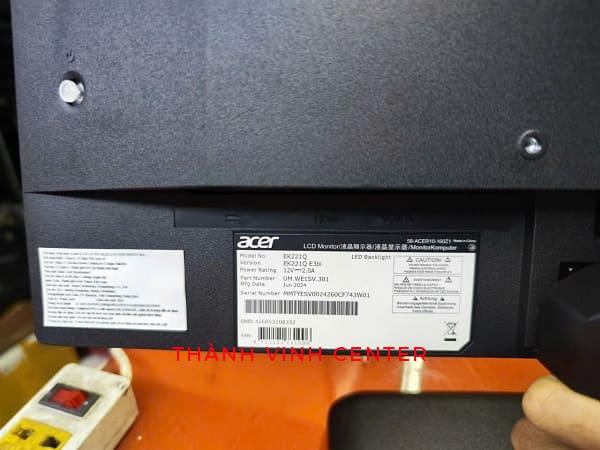 MÀN HÌNH MÁY TÍNH ĐỂ BÀN CŨ Acer EK221Q E3 22''INCH (FHD 1920 x 1080/ IPS/ 100Hz/ 1 ms)