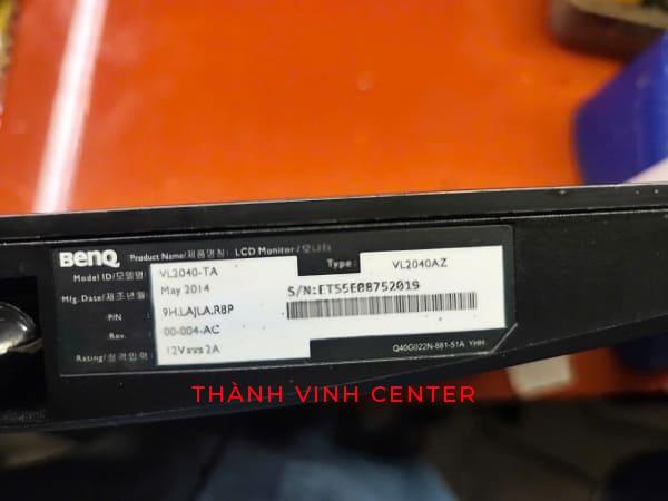 MÀN HÌNH MÁY TÍNH ĐỂ BÀN CŨ BENQ VL2040 20''INCH ĐỘ PHÂN GIẢI TỐI ĐA 1600 X 900 PIXEL.
