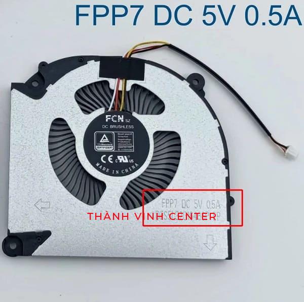 Fan quạt tản nhiệt CPU (FPP7 + FPP9 có thể lắp chung) laptop Gigabyte G5 KF KF5 G5 KE G5 GE G5 MF MF5 G5 ME G7 KE G7 ME RC55, RC555 DC5V 2022 - 2023 DFS5L32G16486P DC 5V