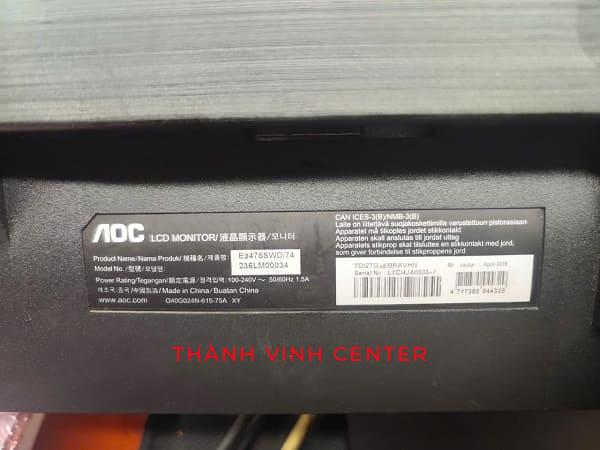 MÀN HÌNH MÁY TÍNH ĐỂ BÀN CŨ AOC E2475SWD 24''INCH ĐỘ PHÂN GIẢI TỐI ĐA 1920 X 1080 PIXEL.