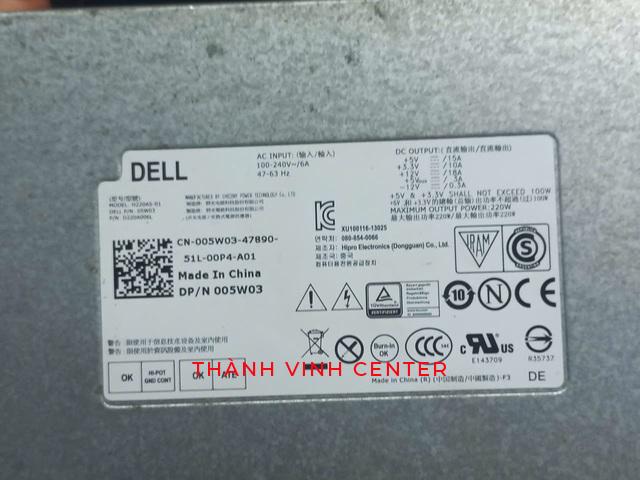 Nguồn Dell Inspiron 660s, Inspiron 3647, Vostro 270s mã nguồn H220AS-01 220W