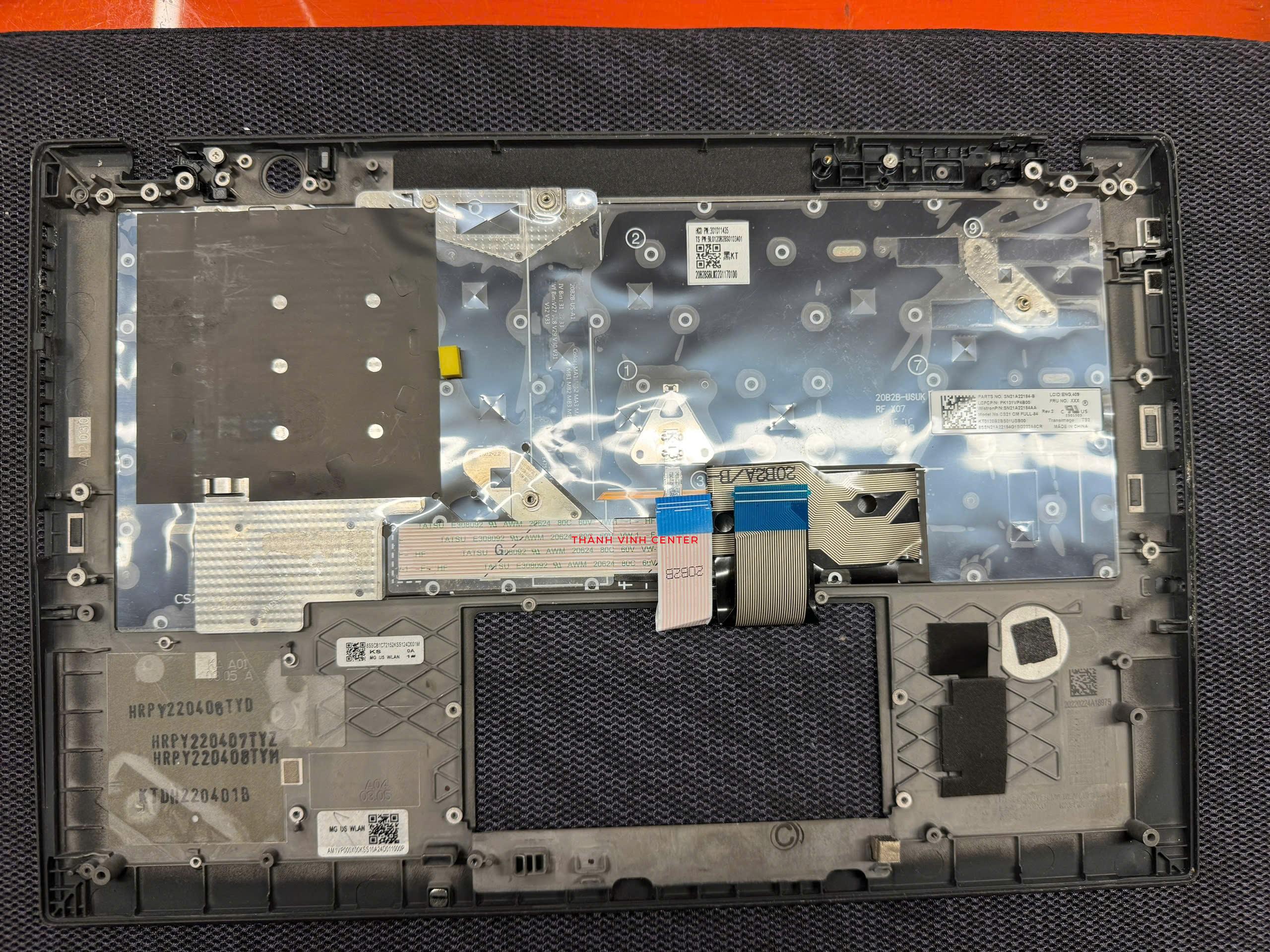 Vỏ Mặt C + Keyboard dành riêng cho Lenovo ThinkPad T14s Gen 2 ( 20WM, 20WN ) mã phím 5M11A37258
