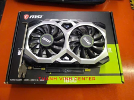 CARD MÀN HÌNH NVIDIA GeForce® GTX 1650 D6 VENTUS XS OCV3, NGUYÊN TEM FULL BOX (4GB/GDDR6/128BIT)